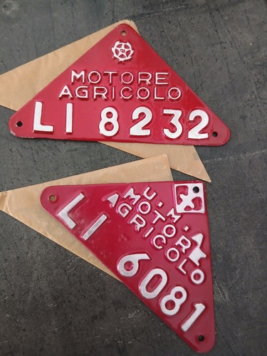 Targa motore agricolo - motore,