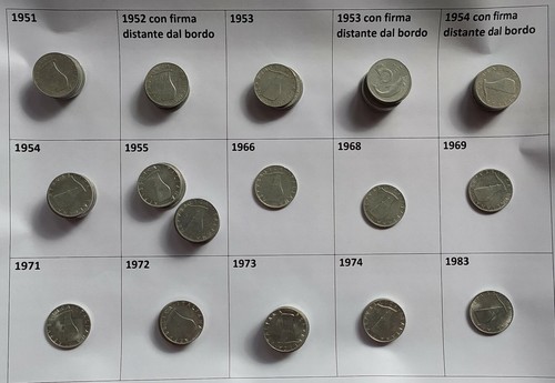 Lotto monete lire - 70, 5