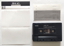 Mc Raks Cd-X 60 x60 Musicassetta Vintage Compact Audio Cassette Usata B