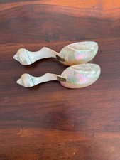 Cucchiaio per Caviale Madreperla Conchiglia  Artigianato Antico Vero Vintage