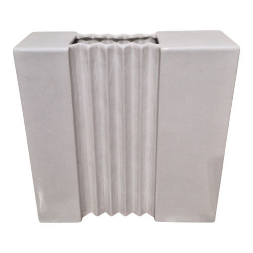 Vaso ceramica bianca - vaso, in