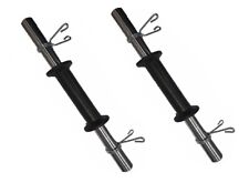 Manubri Coppia Chiusura a Molla Cromato Lunghi Cm 35mm  Fitness Diametro 25 mm