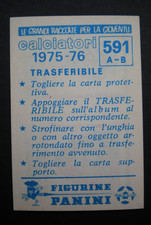 FIGURINA PANINI CALCIO 1975/76