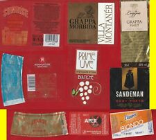 ETICHETTE  LIQUORI – DA COLLEZIONE – lotto 12 pezzi diversi #e483