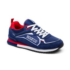 SPARCO BMB0001B0 SCARPE S-ROAD SNEAKERS BLU MARINE/ROSSO TRASPIRANTI MICROFIBRA