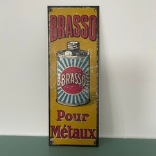 Vintage Brasso Tin Sign Door