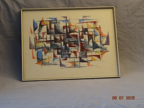 Quadro cubista astratto - quadro,