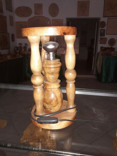 Lampada tavolo legno - da, in