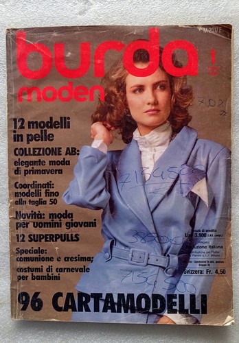 Burda 1986 con - burda, cartamodelli
