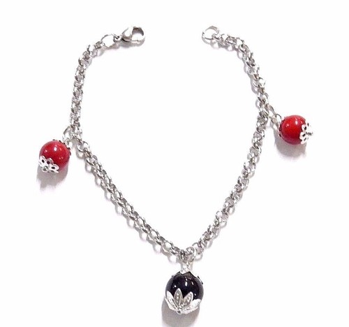 Bracciale pendente acciaio - bracciale,