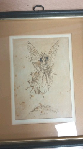 Antico quadro disegno con - antico,