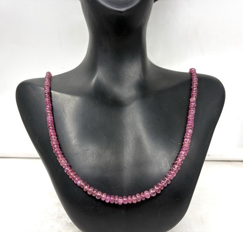 Collana con rubini perline - 20",