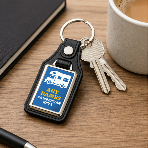 Custom camper van keyring - camper,
