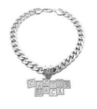 Ciondolo hip hop argento - hip,