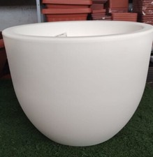 VASO FIORIERA in RESINA MODERNO 35CM-65CM EGGY UOVO INTERNO/ESTERNO PER GIARDINO