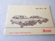 Alfa Romeo Arna – libretto uso manutenzione 11/84