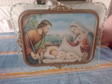 Quadro Antico Sacra Famiglia Giuseppe, Maria e Gesù Bambino