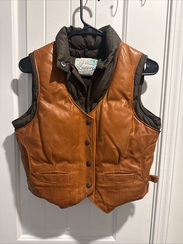 Gilet imbottito piumino pelle
