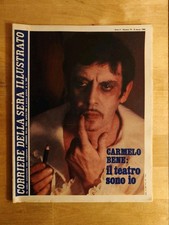 CORRIERE DELLA SERA ILLUSTRATO Carmelo Bene il teatro sono io 1980