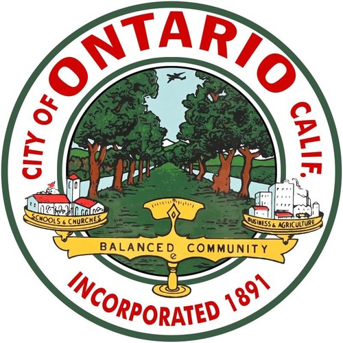 Ontario california city crest - ontario,,