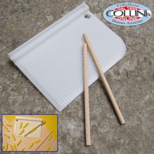 Made in Italy - Spatule peigne pour garganelli et boulettes 4 en 1