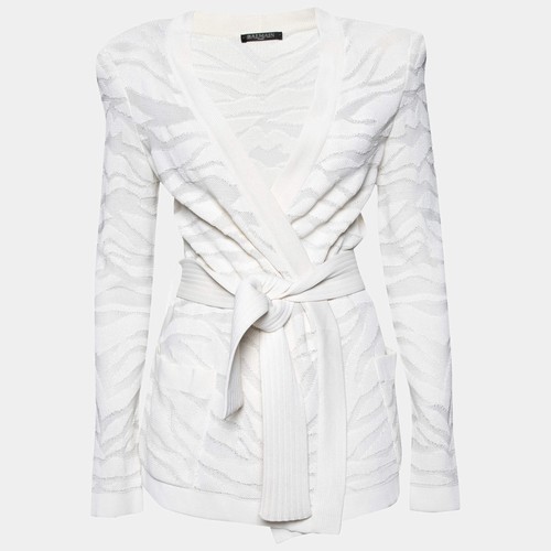 Cardigan balmain bianco - cardigan,