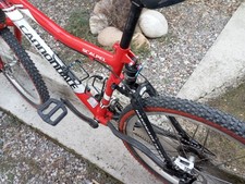 mtb 26 cannondale scalpel biammortizzata,rossa,usata in ottimo stato