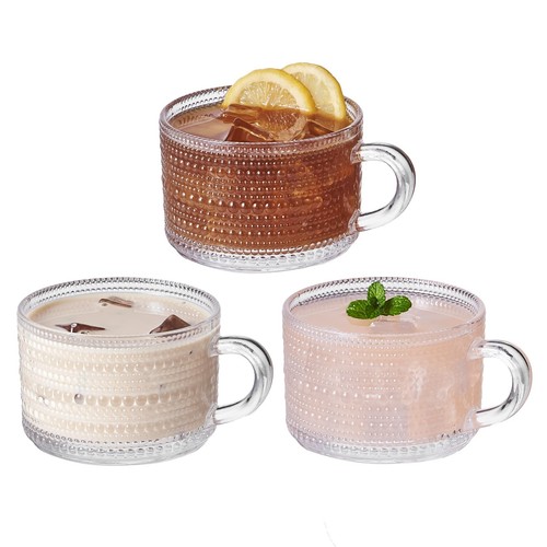 Set tazzine caffè tè vetro - set, 3