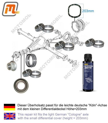 Kit revisione asse posteriore