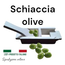 SUPER OFFERTA-  SCHIACCIA  OLIVE ARTIGIANALE IN LEGNO,FACILE,UTILE, VELOCE .