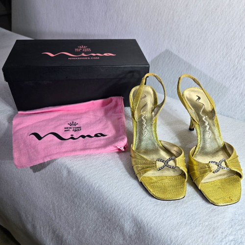 Nina donna oro slingback - , punta