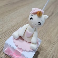 BOMBONIERA UNICORNO CON PORTAFOTO BATTESIMO COMUNIONE COMPLEANNO € 3,50