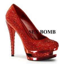 SEXY Scarpe ROSSE decolte