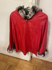 Giacca donna in pelle con vera