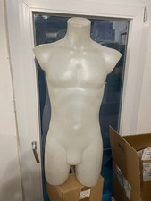 Manichino da Uomo Usato Pvc Bianco per negozi e vetrine