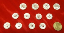 Lotto 12 bottoni in madreperla