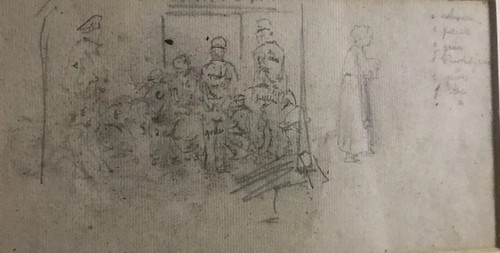 Antico disegno xix - xix, secolo