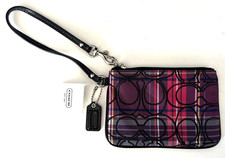 Borsa Coach Wristlet Signature