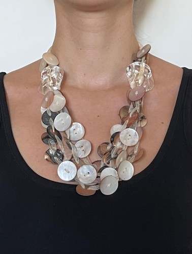 Collana bottoni in - collana,