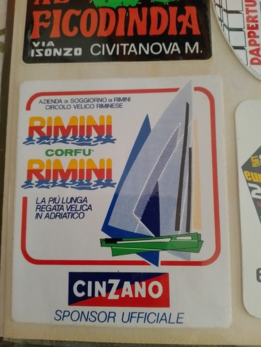 Adesivo anni 70 rimini - adesivo,