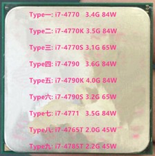 CPU Intel I7-4770 I7-4770K