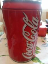 COCA COLA GRANDE SALVADANAIO DI METALLO A FORMA DI LATTINA CM 18X10