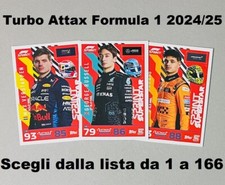 Turbo Attax F1 2024 Formula 1 Norris Sainz Leclerc Verstappen scegli cards 1/166