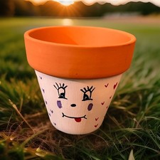 vaso in terracotta decorato a