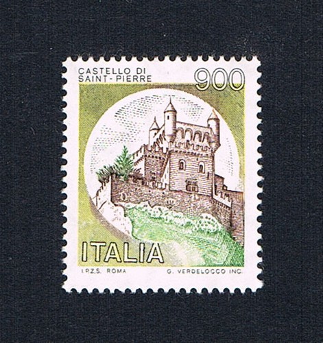 Italia francobollo castelli - francobollo,
