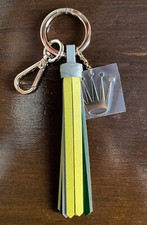 Portachiavi Rolex originale pelle frange corona giallo grigio keyholder leather