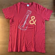 T Shirt CAMPARI SODA size M MEDIUM - Rossa Y2k Barman Retro Graphic Rare Vintage