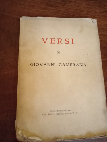 Versi giovanni camerana - versi,