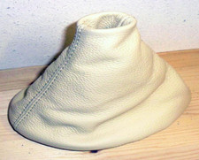 cuffia leva cambio in vera pelle beige compatibile con VW New Beetle