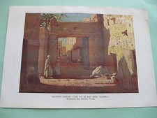 stampa pittore GIUSEPPE AMISANI SIDI OKBA Algeria  Mede Lomellina Portofino 1937